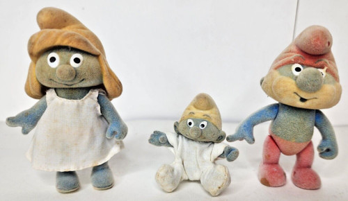 Set puffi floccati vintage - puffi,