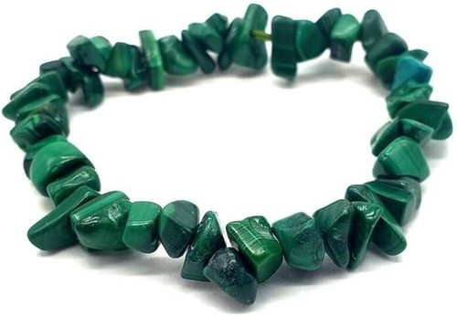 Braccialetto malachite pietre - braccialetto,