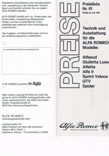 Listino prezzi alfa romeo - listino,