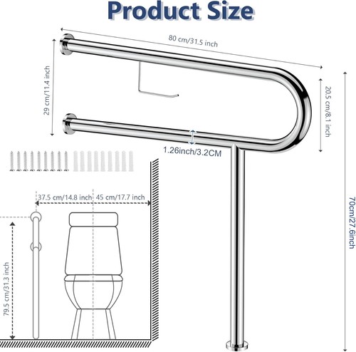 Maniglione sicurezza bagno - di,