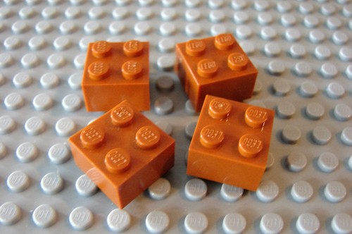 Lego dark orange 2 - 2, x