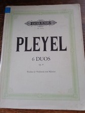 Pleyel 6 Duos op 8 per 2 violini e pianoforte