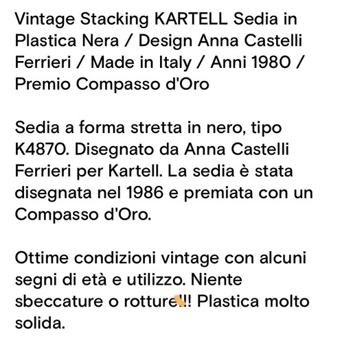 Sedia kartell designer anna - sedia,