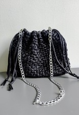 Borsa secchiello nera