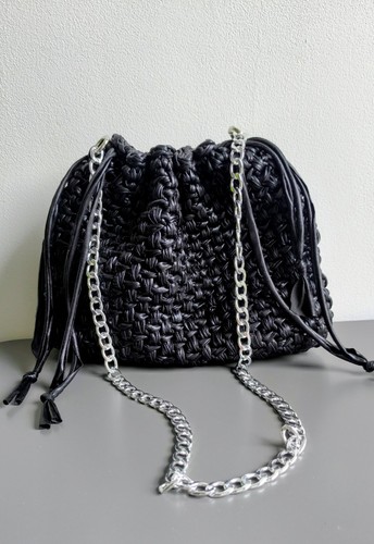 Borsa secchiello nera