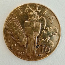 Moneta centesimi 1941 - 10,