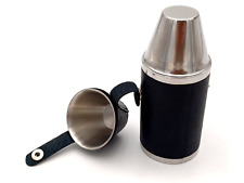 FIASCHETTA PER LIQUORE CON BICCHIERINI- ACCIAIO  - 6 OZ