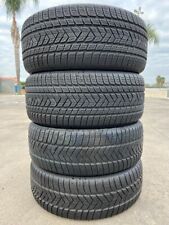 4 PNEUMATICI SEMINUOVI PIRELLI SCORPION WINTER 235/55R19 - 265/50R19 GOMME USATE