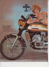 advertising Pubblicità-MOTO SUZUKI  750 GT 1972--MOTOGIAPPONESI  MAXIMOTO EPOCA