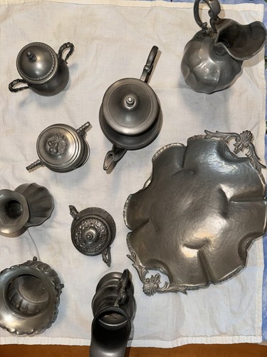 Oggetti peltro antico 9 - in,