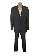 luxueux costume en laine bleu