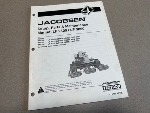 Jacobsen fairway lf2500 lf3050 - fairway,