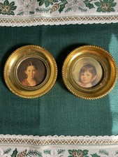 Coppia quadretti tondi vintage 