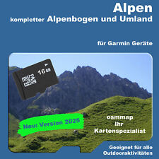 Scheda Alpen Topo 16 GB scheda microSD per Garmin Montana Oregon etrex 20/30 Edge