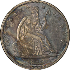 1865-P Seated Half Dollar