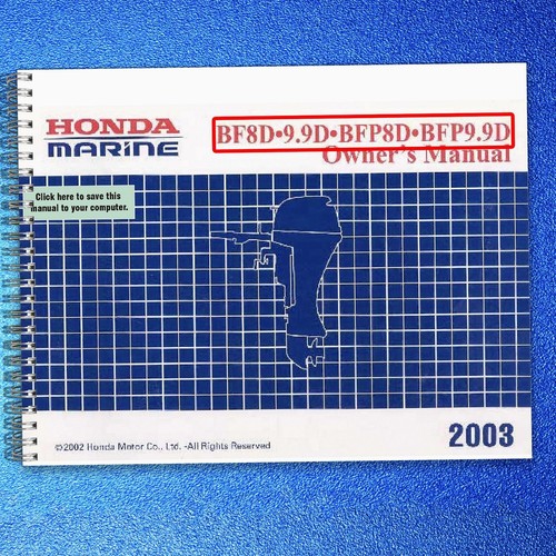 Honda bf8d bf99d marine - honda,