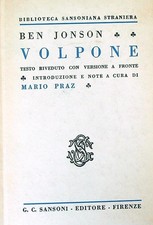 VOLPONE. JONSON BEN SANSONI