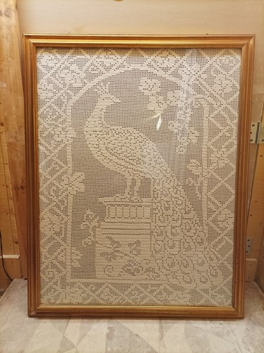Quadro uncinetto file - uncinetto, fatto