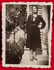 PHOTO FOTO  DONNA  ABITO D'ELLEPOCA  ANNI 20-30 C.  ( F 6 )