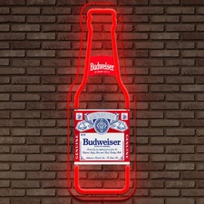 BUDWEISER BOTTIGLIA BIRRA NEON