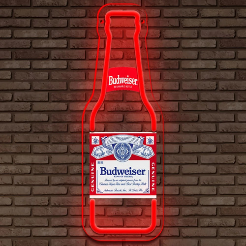Budweiser bottiglia birra neon - budweiser,