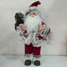 NATALE Babbo Natale 35 cm rosso con barba Articolo Natalizio Oggettistica Regalo
