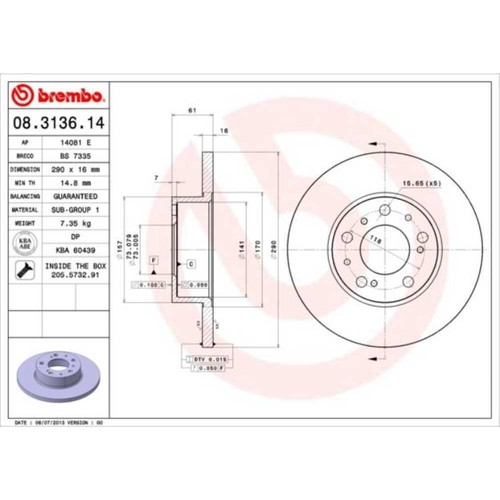 Brembo disco freno - brembo,