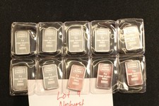 10 lingotti argento fine