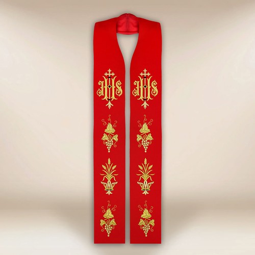 Stola sacerdotale ricamata