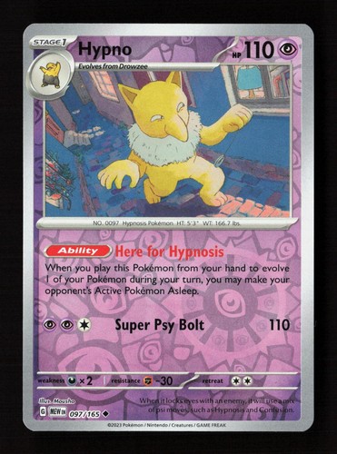 Hypno 097 165 uncommon - hypno, 151