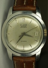 Orologio svizzero vintage ELDOR Geneve automatico 25J corona da incasso F692 brevetto 260128