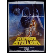 manifesto GUERRE STELLARI star wars 1 edizione italiana 1977 lucas ford A96