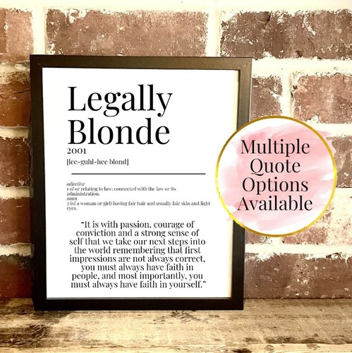 Legally blonde 2001 dizionario - legally,