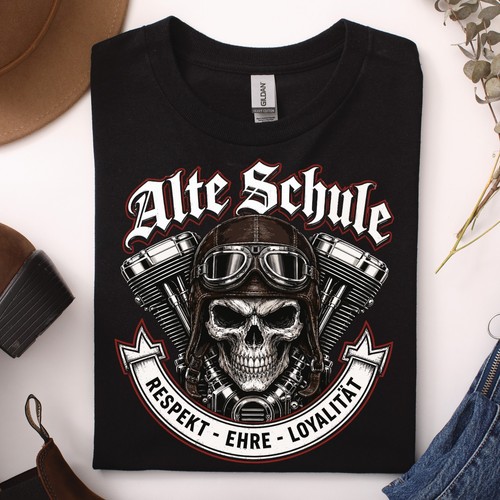 Vecchia scuola biker - vecchia, maglia