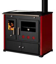 Practik Lux Eco Bordò 9,5 kW | Cucina legna A+ con forno & piano ceramico