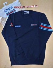 MAGLIA GIROCOLLO MISTO LANA TAGLIA S SPARCO MARTINI RACING BLU WOOL CREWNECK 
