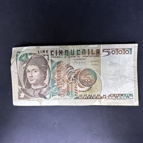 Italy banknote 5000 - italy, banknote,