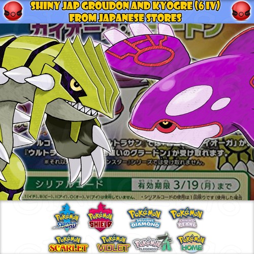 Event jap shiny groudon and - event:,