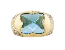 Anello Cocktail Con Topazio E