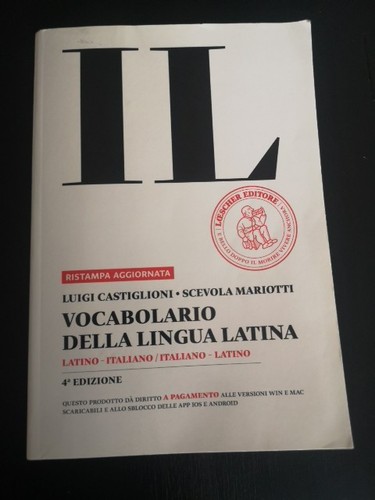 Vocabolario latino - vocabolario,