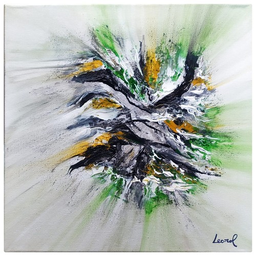 Quadro astratto dipinto mano - astratto,