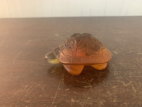 Lalique orange crystal - lalique,
