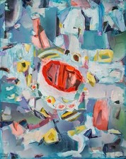 Joseph Zicchinella-stupenda opera su tela no  Kostabi,Lodola,Salvo,Mimmo Rotella