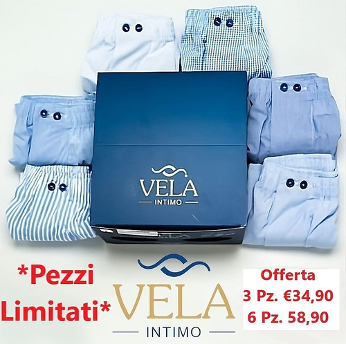 Boxer uomo vela tessuto - boxer,