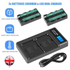 Batteria 2x NP-F550 NP-F570