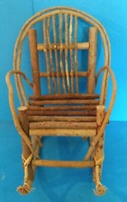 Unique Handcrafted Wooden Twig Doll's Rocking Chair