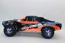Traxxas 58034-8 Slash arancione 2WD Short Course Truck TQ 2,4 GHz 1:10 NUOVO Clipless