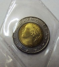 ITALIA REPUBBLICA  500 LIRE BIMETALLICA 1996 DA DIVISIONALE ZECCA FDC