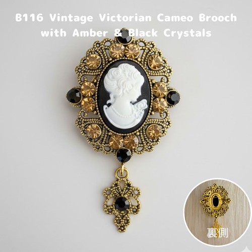 Spilla cammeo vintage oro