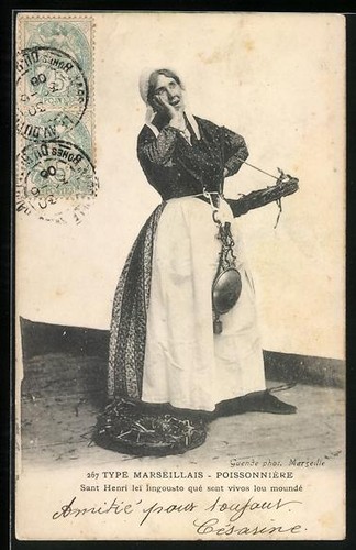 Cartolina signora con - signora,